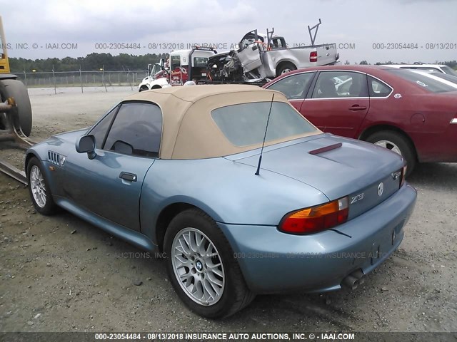 4USCH9330XLF79092 - 1999 BMW Z3 2.3 Light Blue photo 3