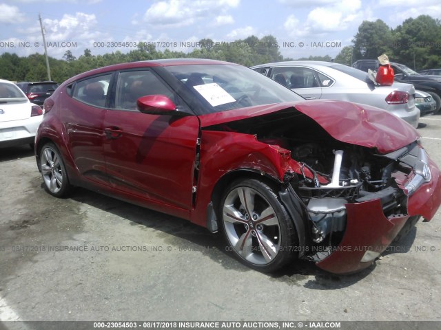 KMHTC6AD9CU077631 - 2012 HYUNDAI VELOSTER RED photo 1