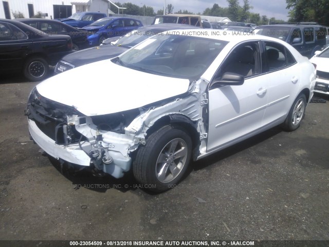 1G11B5SL1EF114430 - 2014 CHEVROLET MALIBU LS WHITE photo 2