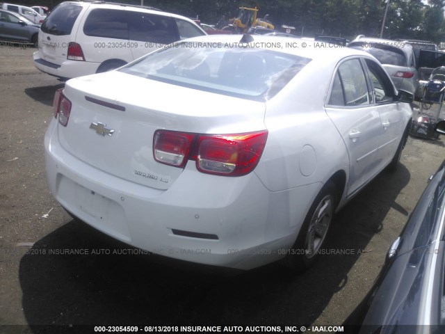 1G11B5SL1EF114430 - 2014 CHEVROLET MALIBU LS WHITE photo 4