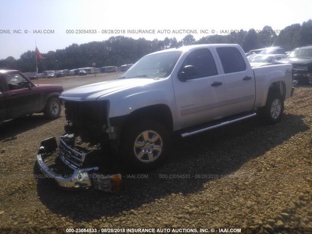 3GTP2VE70DG377991 - 2013 GMC SIERRA K1500 SLE SILVER photo 2