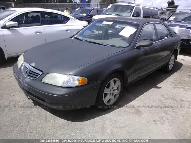 1YVGF22D8Y5133686 - 2000 MAZDA 626 ES/LX BLACK photo 2