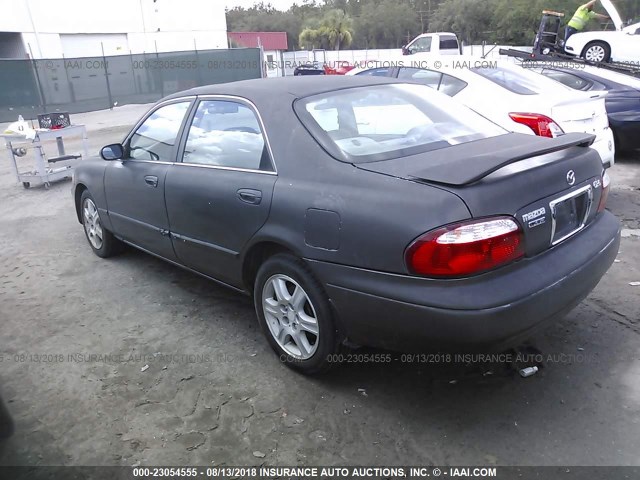 1YVGF22D8Y5133686 - 2000 MAZDA 626 ES/LX BLACK photo 3