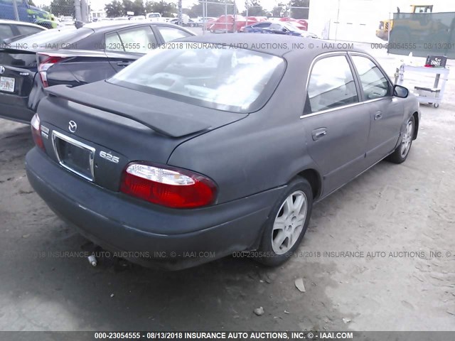 1YVGF22D8Y5133686 - 2000 MAZDA 626 ES/LX BLACK photo 4