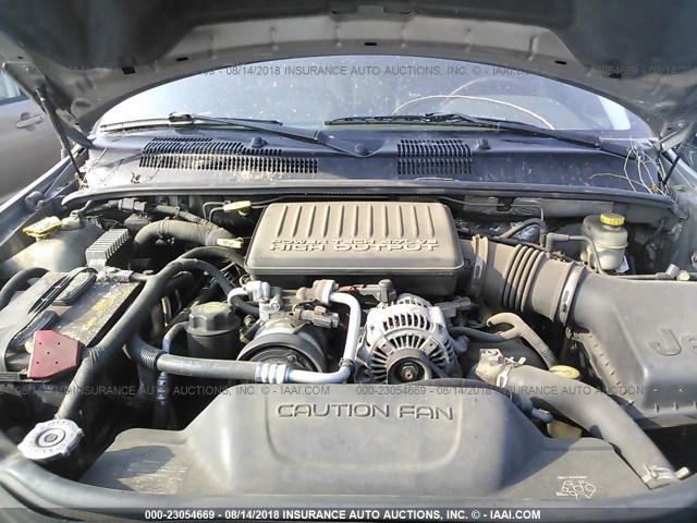 1J8GW68JX2C115969 - 2002 JEEP GRAND CHEROKEE OVERLAND SILVER photo 10