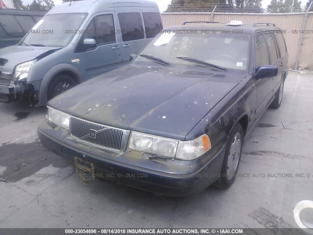 YV1KW9608T1036238 - 1996 VOLVO 960 BLUE photo 2