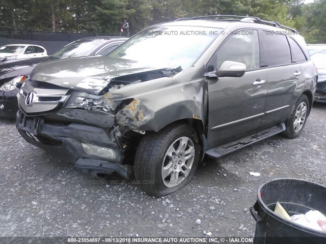 2HNYD28447H547931 - 2007 ACURA MDX TECHNOLOGY Pewter photo 2