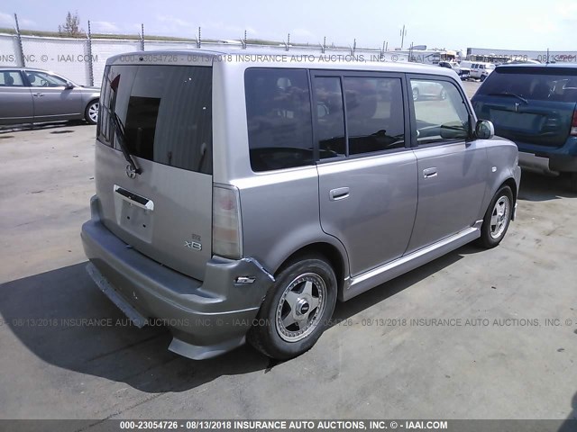 JTLKT324950186179 - 2005 TOYOTA SCION XB Сұр фото 4
