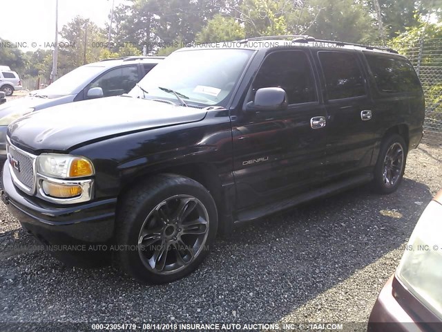 1GKFK66U64J170983 - 2004 GMC YUKON XL DENALI BLACK photo 2