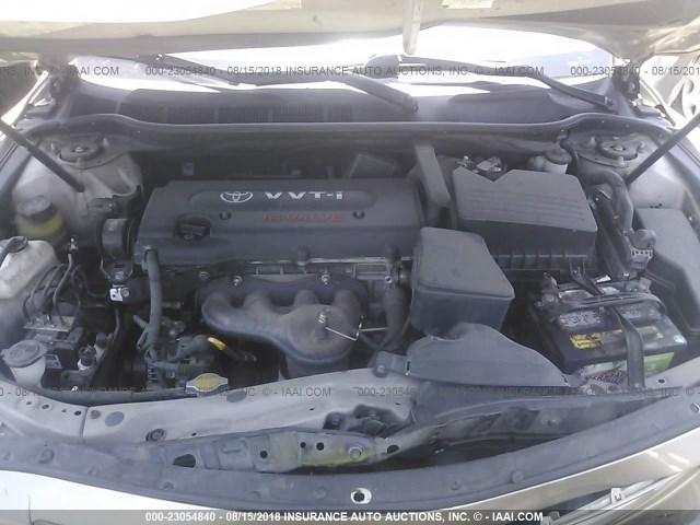 4T1BE46K97U668503 - 2007 TOYOTA CAMRY NEW GENERAT CE/LE/XLE/SE GOLD photo 10