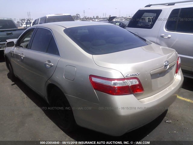 4T1BE46K97U668503 - 2007 TOYOTA CAMRY NEW GENERAT CE/LE/XLE/SE GOLD photo 3