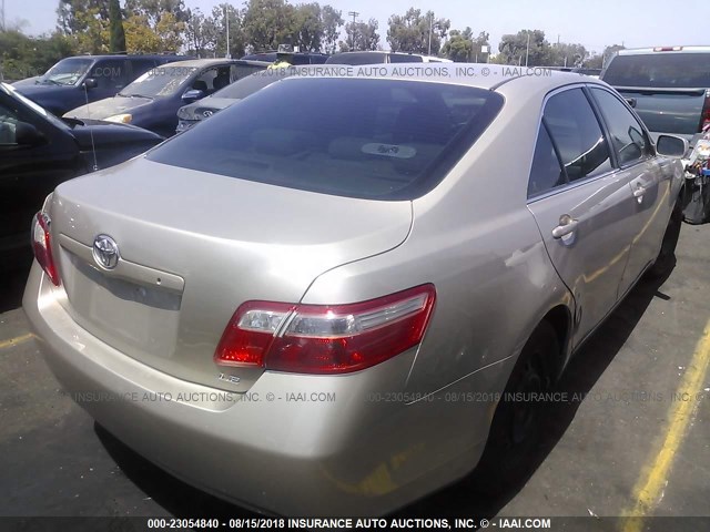 4T1BE46K97U668503 - 2007 TOYOTA CAMRY NEW GENERAT CE/LE/XLE/SE GOLD photo 4