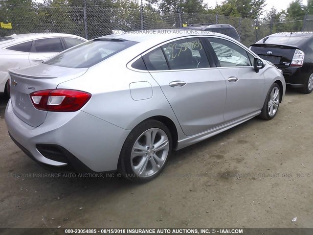 1G1BG5SM0G7271670 - 2016 CHEVROLET CRUZE PREMIER SILVER photo 4