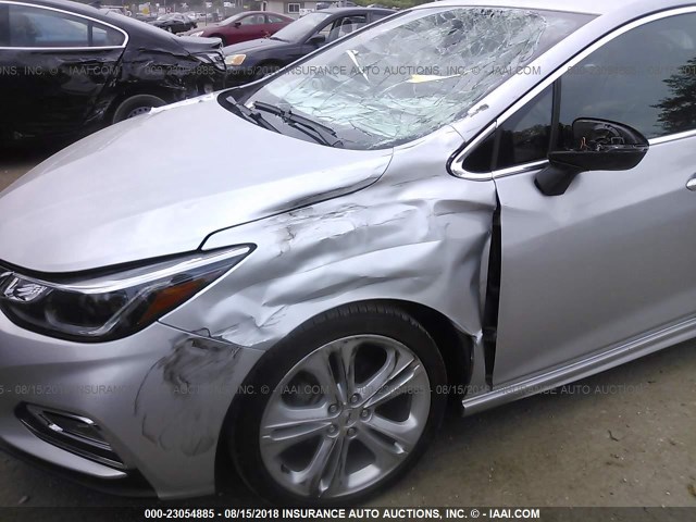 1G1BG5SM0G7271670 - 2016 CHEVROLET CRUZE PREMIER SILVER photo 6