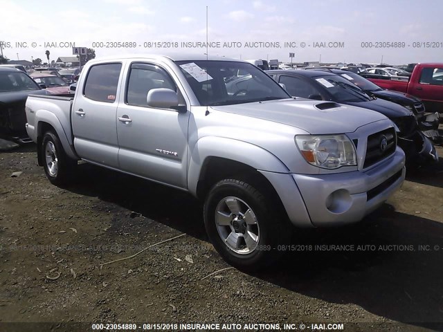 3TMLU42NX6M008534 - 2006 TOYOTA TACOMA DOUBLE CAB SILVER photo 1