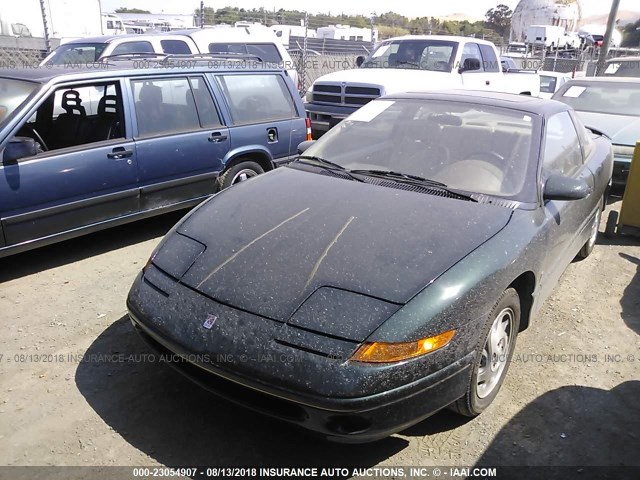 1G8ZG1274TZ180290 - 1996 SATURN SC2 GREEN photo 2