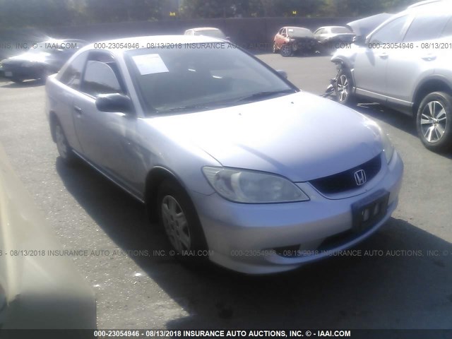 1HGEM22165L012799 - 2005 HONDA CIVIC DX VP SILVER photo 1