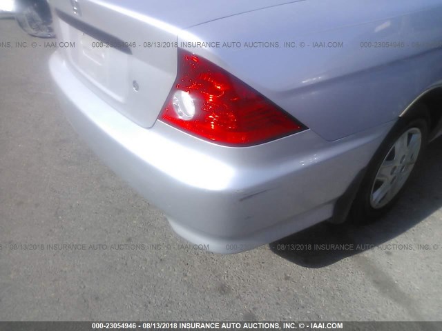 1HGEM22165L012799 - 2005 HONDA CIVIC DX VP SILVER photo 6