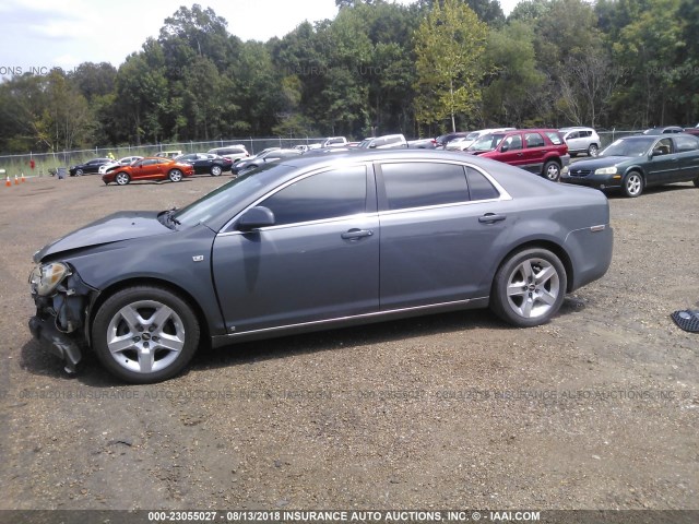 1G1ZH57B58F172076 - 2008 CHEVROLET MALIBU 1LT ვერცხლისფერი ფოტო 2