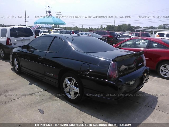 2G1WZ151649412693 - 2004 CHEVROLET MONTE CARLO SS SUPERCHARGED BLACK photo 3