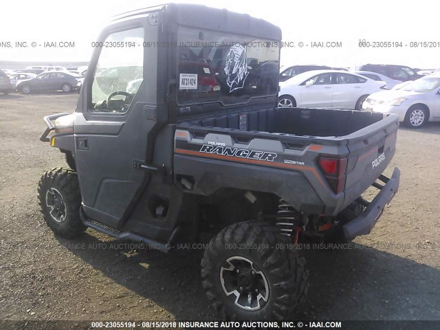 4XARRE991J8041730 - 2018 POLARIS RANGER XP 1000 EPS GRAY photo 3