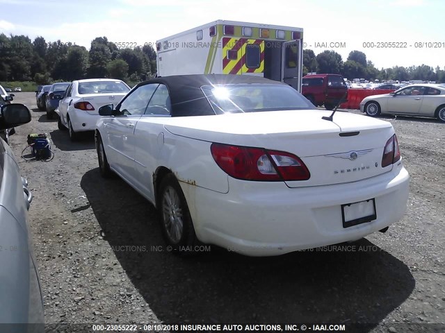 1C3LC55RX8N223495 - 2008 CHRYSLER SEBRING TOURING WHITE photo 3