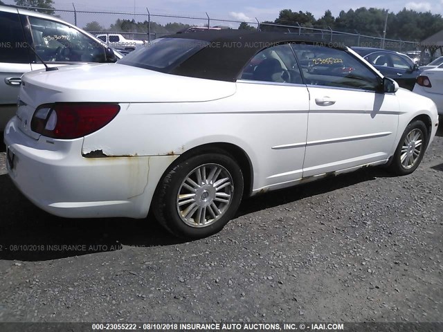 1C3LC55RX8N223495 - 2008 CHRYSLER SEBRING TOURING WHITE photo 4