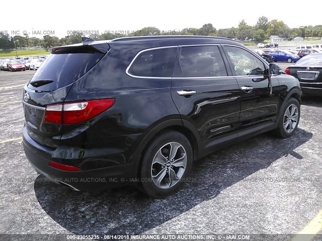 KM8SN4HF3EU064832 - 2014 HYUNDAI SANTA FE BLACK photo 4