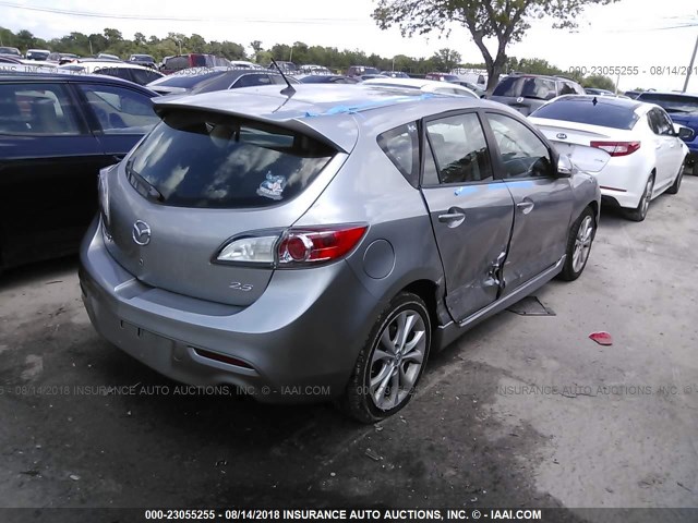 JM1BL1H56A1169490 - 2010 MAZDA 3 S GRAY photo 4