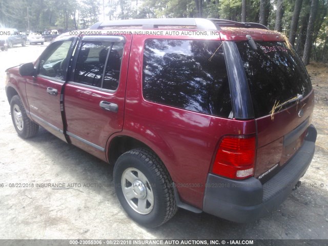 1FMZU62K05UA76147 - 2005 FORD EXPLORER XLS/XLS SPORT RED photo 3