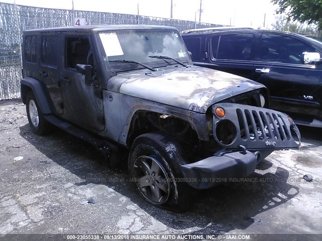 1J4BA3H17AL134213 - 2010 JEEP WRANGLER UNLIMITE SPORT GREEN photo 1