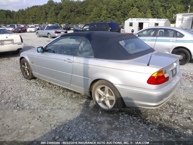 WBABS33403PG90704 - 2003 BMW 325 CI SILVER photo 3