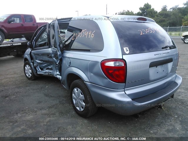 1D4GP24R86B508781 - 2006 DODGE GRAND CARAVAN SE Light Blue photo 3