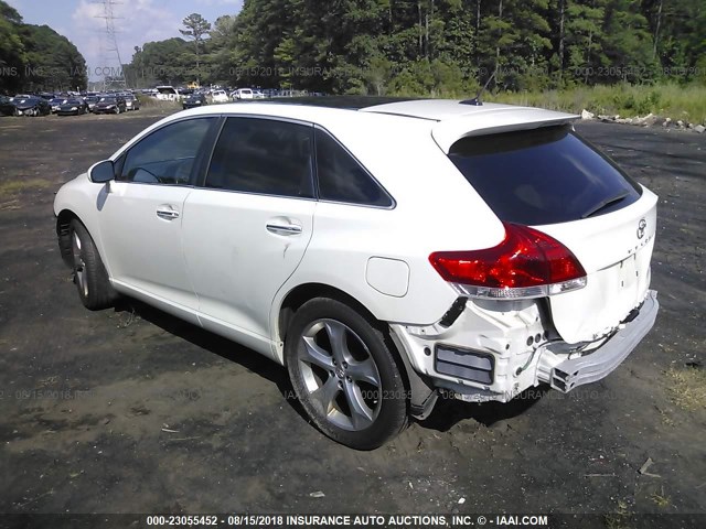 4T3BK11AX9U019972 - 2009 TOYOTA VENZA WHITE photo 3