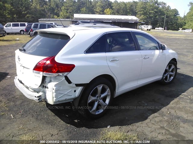 4T3BK11AX9U019972 - 2009 TOYOTA VENZA WHITE photo 4