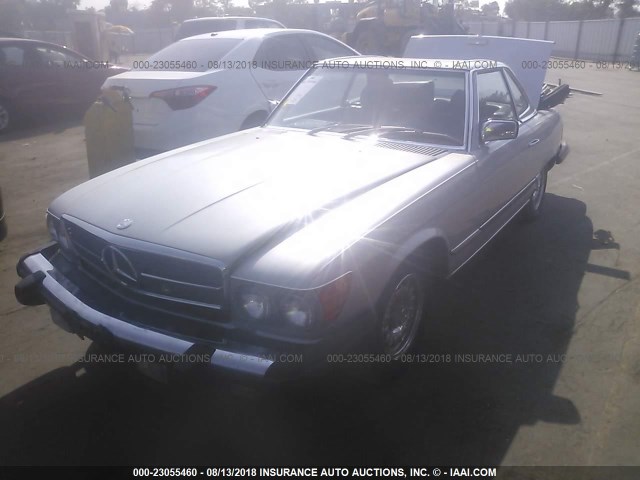 WDBBA45A3DB022288 - 1983 MERCEDES-BENZ 380 SL SILVER photo 2