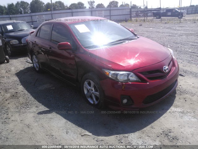 2T1BU4EE6BC653868 - 2011 TOYOTA COROLLA S/LE RED photo 1