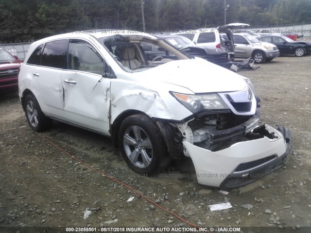 2HNYD2H6XBH529444 - 2011 ACURA MDX TECHNOLOGY WHITE photo 1