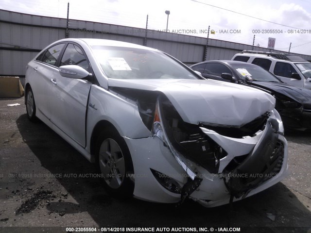 KMHEC4A42CA042251 - 2012 HYUNDAI SONATA HYBRID WHITE photo 1