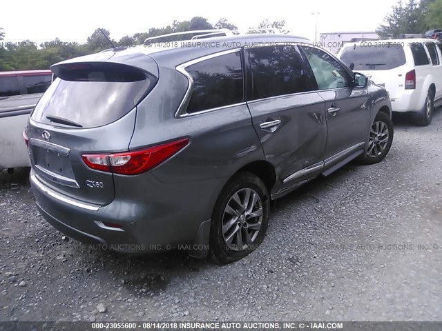 5N1AL0MM3FC528479 - 2015 INFINITI QX60 GRAY photo 4