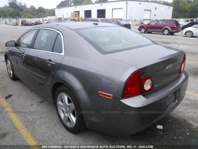 1G1ZB5E10BF263789 - 2011 CHEVROLET MALIBU LS Gümüş foto 3