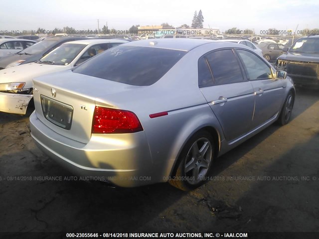 19UUA66275A020307 - 2005 ACURA TL SILVER photo 4