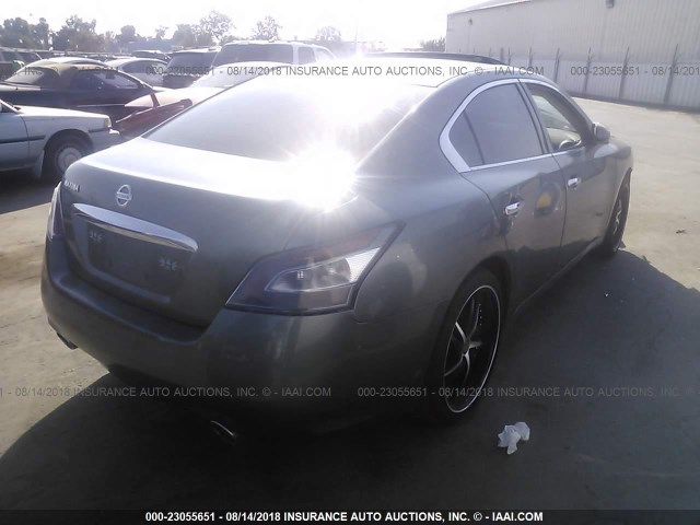 1N4AA5APXEC440703 - 2014 NISSAN MAXIMA S/SV GRAY photo 4