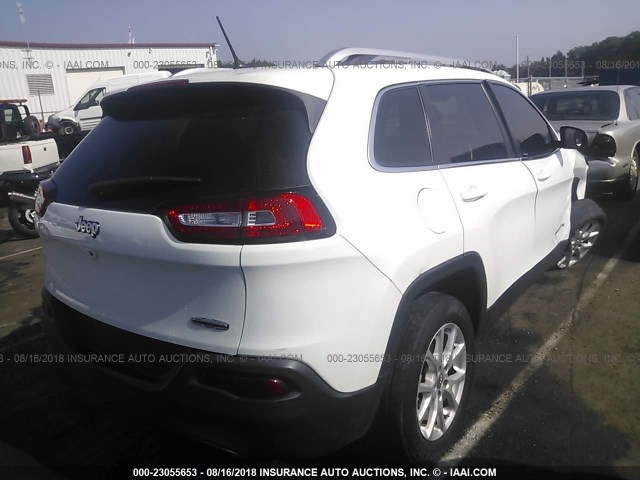 1C4PJLCB3FW753571 - 2015 JEEP CHEROKEE LATITUDE WHITE photo 4