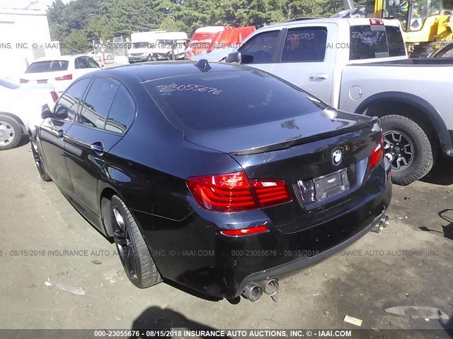 WBAKP9C52ED693151 - 2014 BMW 550 XI BLACK photo 3