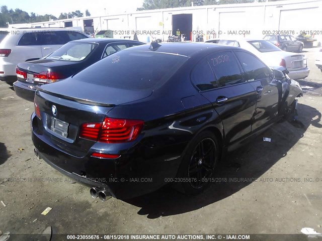 WBAKP9C52ED693151 - 2014 BMW 550 XI BLACK photo 4