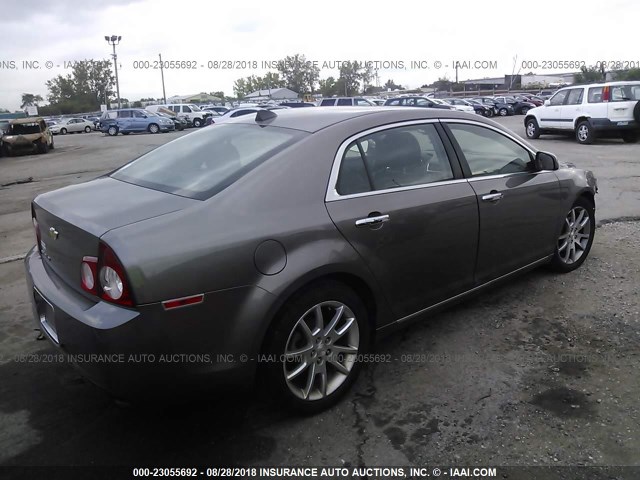 1G1ZG5E7XCF165912 - 2012 CHEVROLET MALIBU LTZ 棕色 照片 4