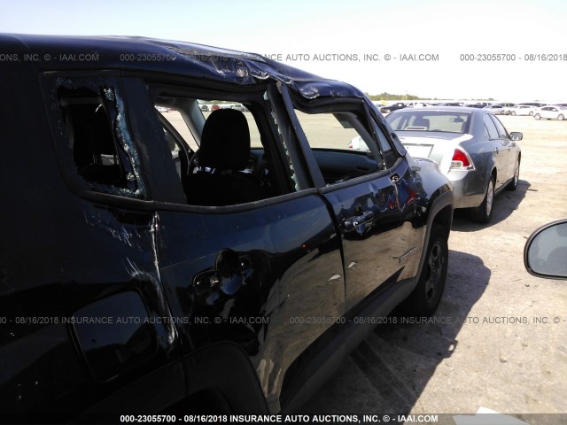 ZACCJBAT7GPD34528 - 2016 JEEP RENEGADE SPORT BLACK photo 6