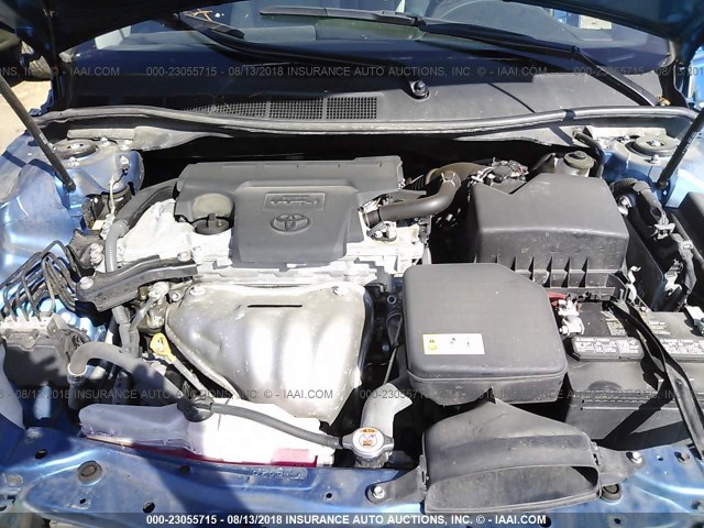 4T1BF1FK0HU689530 - 2017 TOYOTA CAMRY LE/XLE/SE/XSE BLUE photo 10