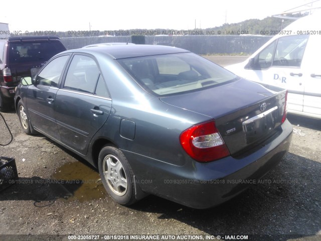 4T1BE32K12U626884 - 2002 TOYOTA CAMRY LE/XLE/SE 绿色 照片 3